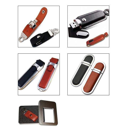 Customization Leather USB Flash Memory Corporate Gifts
